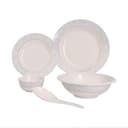 Delcasa Melamineware Dinner Set 20Pcs, DC1919 - 10" Deep Plate, 8" Flat Plate, 4" Bowl, 8.5 Bowl, Rice Spoon, Dishwasher Safe, Freezer Safe