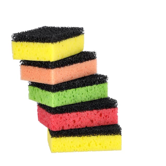 Delcasa 5 Pcs Sponge Scrubber, DC2012 | Non Scratch Cleaning Scrub Sponges | Heavy Duty Sponge | Double-Sided Sponge for Cleaning Plates, Dishes & Removing Stains in Kitchen