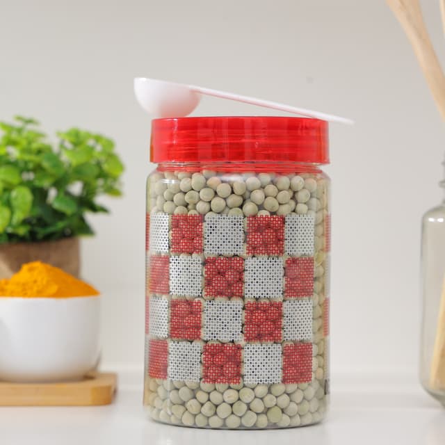 Delcasa Plastic Canister, 800ml Capacity, DC2181 | PET Plastic & Transparent | Wide Mouth | Lightweight & Durable | Easy To Clean | Food Friendly