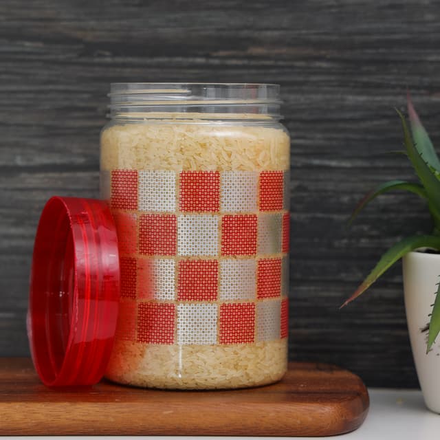 Delcasa Plastic Canister, 800ml Capacity, DC2181 | PET Plastic & Transparent | Wide Mouth | Lightweight & Durable | Easy To Clean | Food Friendly