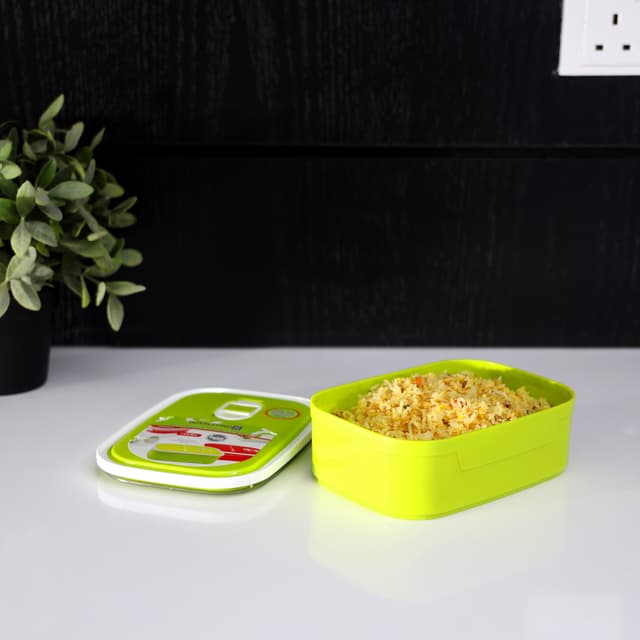 Royalford 790Ml Rect Food Container/Green 1X24