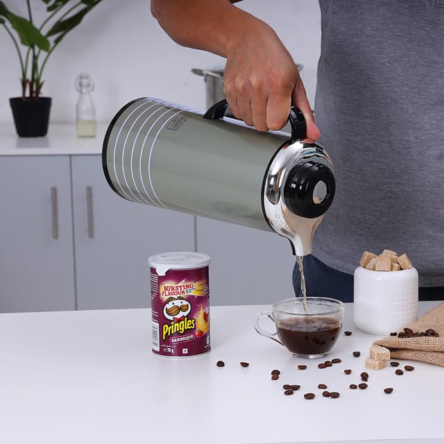 Royalford 1L Vacuum Flask - Heat Insulated Thermos For Keeping Hot/Cold Long Hour Heat/Cold Retention