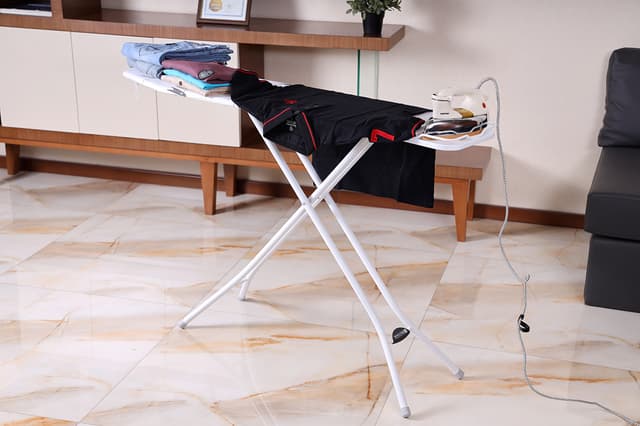 Royalford RF1510IB Mesh Ironing Board 134cmx33cmx88cm - Portable, Steam Iron Rest, Heat Resistant Cover |Lightweight Board with Adjustable Height & Rubber Feet Cover