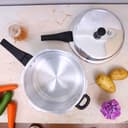 Delcasa 7.5L Aluminium Pressure Cooker - Lightweight & Durable Home Kitchen Pressure Cooker With Lid