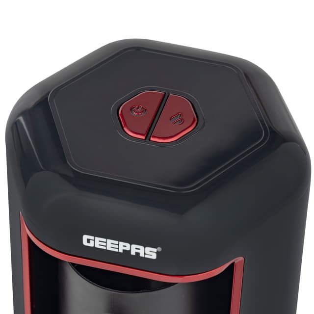 Geepas Turkish Coffee Maker, 4 Cups Capacity, GCM41515 | Plastic Materials With Stainless Steel Heat Plate | Overflow Prevention System | Sound Alarm System | Auto-Shut Off