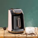 Geepas Turkish Coffee Maker, 4 Cups Capacity, GCM41517 | Plastic Materials With Stainless Steel Heat Plate | Overflow Prevention System | Sound Alarm System | Auto-Shut Off