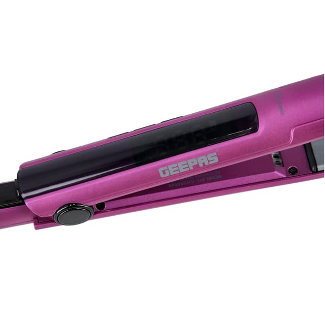 Geepas Easy-Pro 230 Straightener, Ionic Function, GHS86048 | Ceramic Coated Plates Straightener | Digital Display Temperature Control | Ideal for Long & Short Hairs