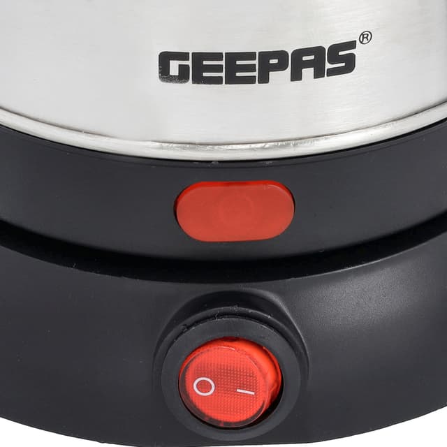 Geepas Electric Turkish Coffee Maker, Stainless Steel Body, GK38050 - 0.8L Capacity,360-Degree Rotation, Non-Automatic Cut Off, Coffee Kettle for Home Office, Food Grade and Safe to Drink, 2 Years Warranty