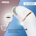 ماكينة إزالة الشعر للنساء Geepas 4-In-1 Ladies Epilator Set