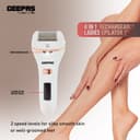 ماكينة إزالة الشعر للنساء Geepas 4-In-1 Ladies Epilator Set