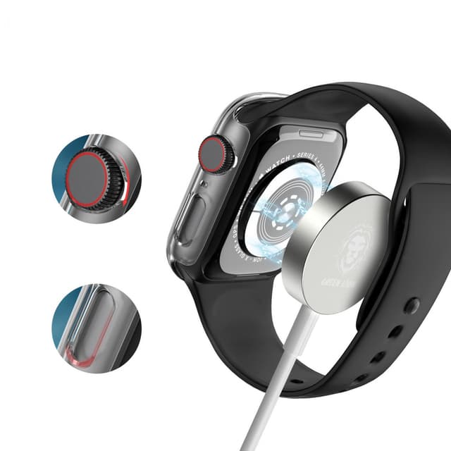 لصاقة حماية لشاشة Apple Watch 4/5 بمقاس 45 مم أسود | Green 3D HD Glass Screen Protector