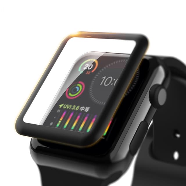لصاقة حماية لشاشة Apple Watch 4/5 بمقاس 45 مم أسود | Green 3D HD Glass Screen Protector