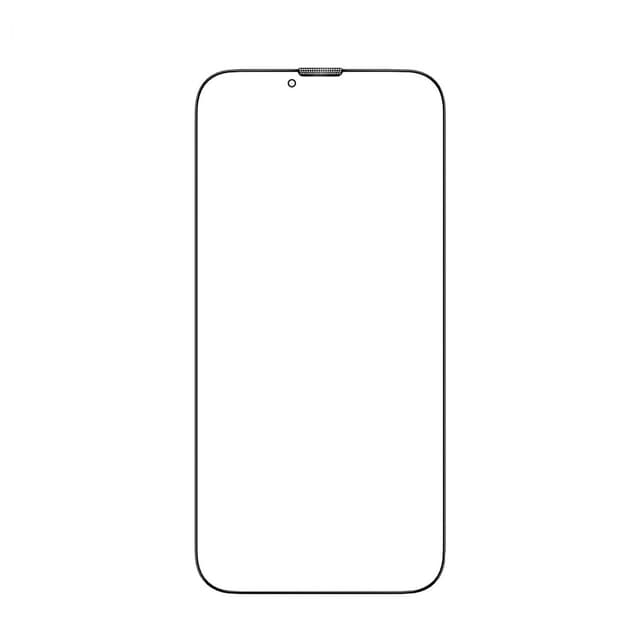 Green Lion Green 3D Desert Privacy Round Edge Glass Screen Protector for iPhone 13 / 13 Pro (6.1") - Black