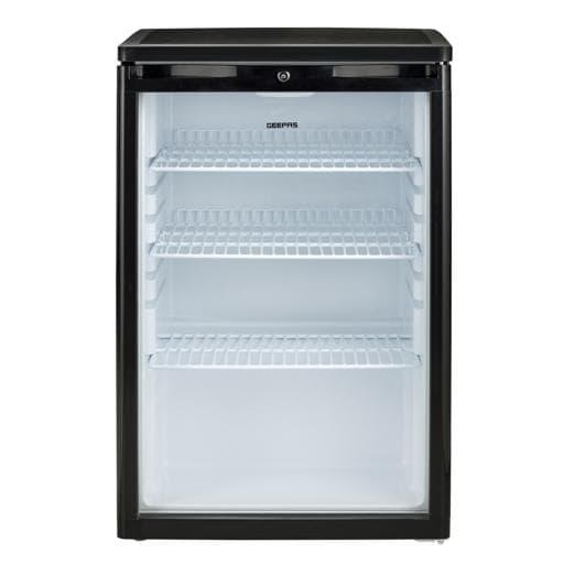 ثلاجة باب زجاج ميني بار باب واحد 165 لتر جيباس Geepas 165 L Mini Showcase Chiller