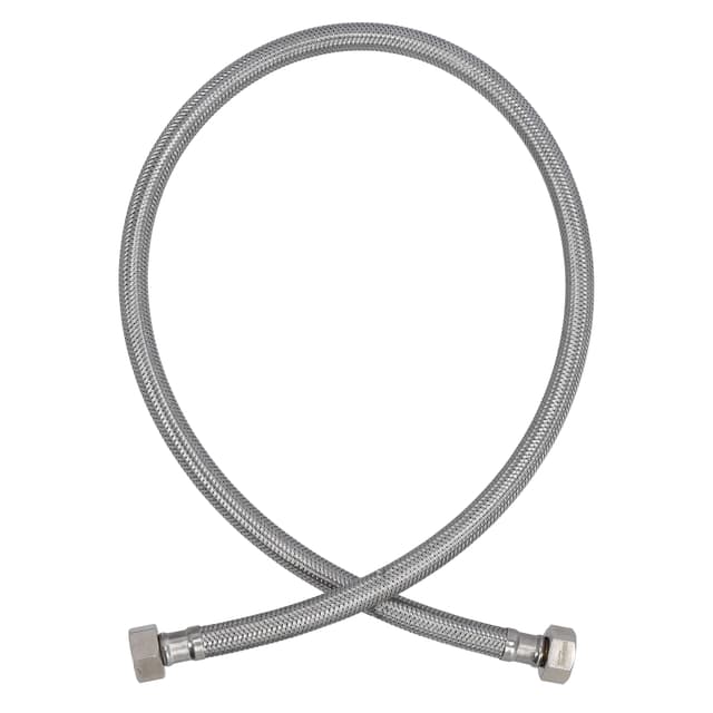 Geepas Flexi Hose, 90cm, Stainless Steel Hose, GSW61112 | 70 Degree Celsius Temperature Tolerance | 20 Bar Pressure Tolerance | Ideal For Hot & Cold Water