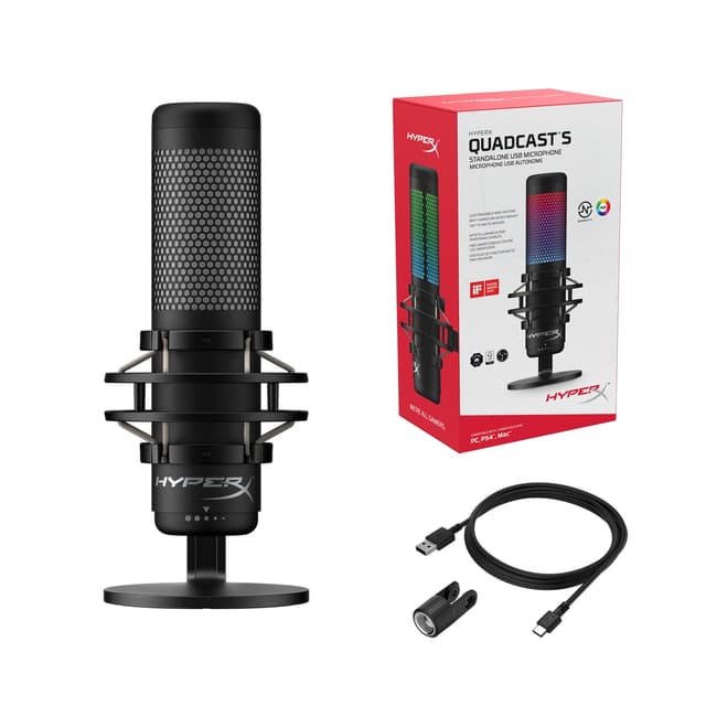 HYPERX QuadCast S Standalone Microphone - Black