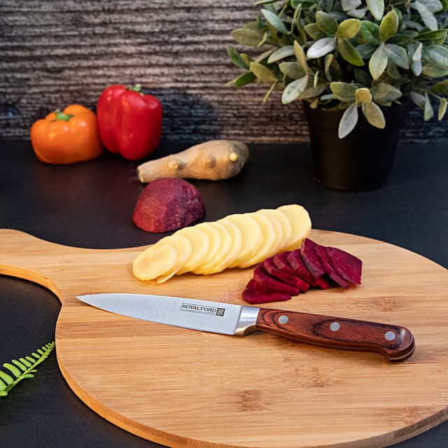 Royalford 5" Utility Knife - All Purpose Small Kitchen Knife - Ultra Sharp Stainless Steel Blade