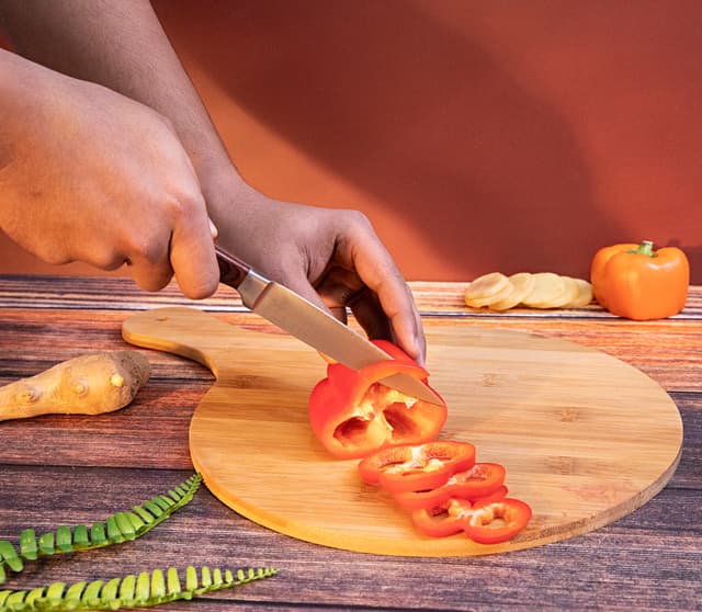 Royalford 5" Utility Knife - All Purpose Small Kitchen Knife - Ultra Sharp Stainless Steel Blade