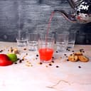 Royalford 250ml 6Pcs Glass - Portable Light Weight Water Cup Drinking Glass | Transparent Body with Dishwasher Safe | Ideal for Party Picnic BBQ Camping Garden