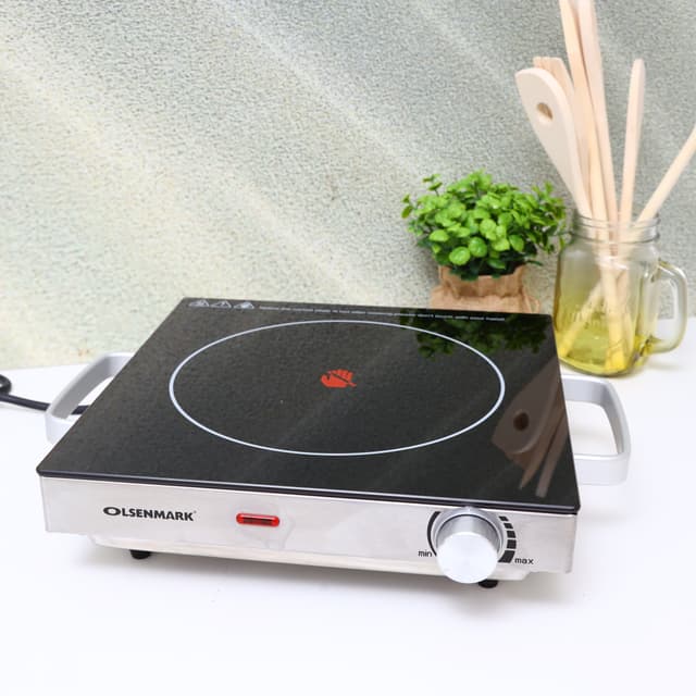 موقد كهربائي 2000W بشمعة واحدة Electric Ceramic Infrared Cooker - Single Burner - Olsenmark