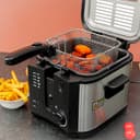 Krypton Deep Fryer, 1600W Power, KNDF6347 - 130-190 Degree Celsius Adjustable Time & Temperature ,2 L Detachable Inner Pot, Dishwasher Safe Lid