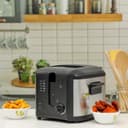 Krypton Deep Fryer, 1600W Power, KNDF6347 - 130-190 Degree Celsius Adjustable Time & Temperature ,2 L Detachable Inner Pot, Dishwasher Safe Lid