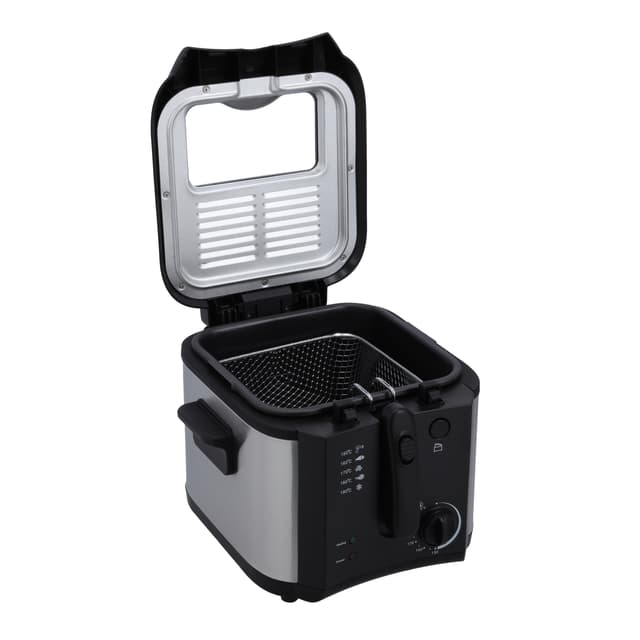 Krypton Deep Fryer, 1600W Power, KNDF6347 - 130-190 Degree Celsius Adjustable Time & Temperature ,2 L Detachable Inner Pot, Dishwasher Safe Lid