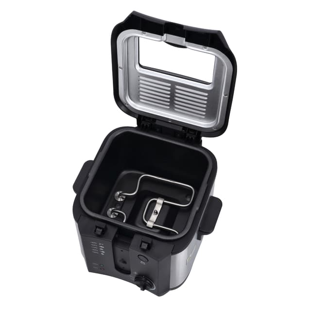 Krypton Deep Fryer, 1600W Power, KNDF6347 - 130-190 Degree Celsius Adjustable Time & Temperature ,2 L Detachable Inner Pot, Dishwasher Safe Lid