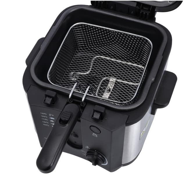 Krypton Deep Fryer, 1600W Power, KNDF6347 - 130-190 Degree Celsius Adjustable Time & Temperature ,2 L Detachable Inner Pot, Dishwasher Safe Lid