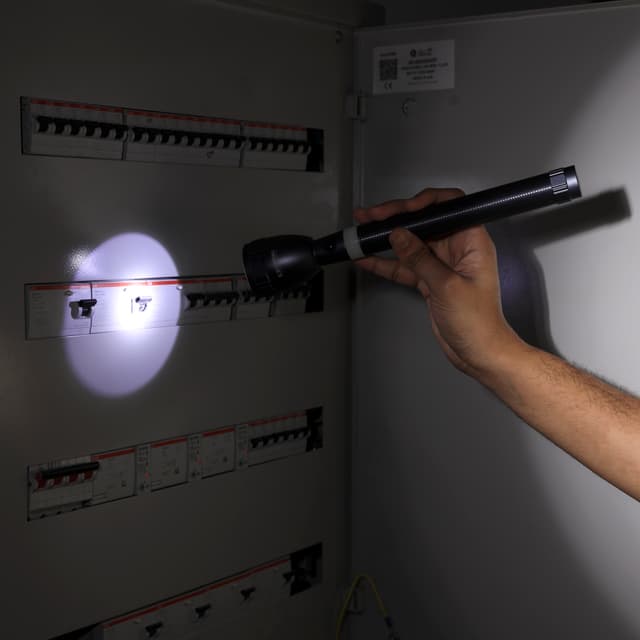 Krypton KNFL5136 3PCS Rechargeable Led Flash Light - Portable Design Aluminium Body with 4 Hour Working | T6 Led with Triple Booster technology | Ideal for Indoor & Outdoor use