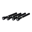 Krypton 4Pc Rechargeable LED Flashlight Set –CREE LED TorchKNFL5404 – Water Resistant, Aluminium Body - 3000M Distance Range, Powerful Torch for Camping Hiking Indoor Outdoor Activities