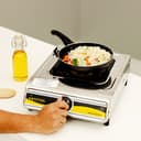 Krypton Stainless Steel Gas Cooker, Large Twin Tube Burner - KNGC6321, Automatic Ignition System, Single Burner for BBQ Picnic Hiking Outdoor Cooking