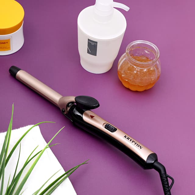 Krypton Ceramic Hair Straighteners | Easy Pro-Slim Hair Straightener |Max Temperature 230C | 25W, 360 Swivel Cord and Hang Loop