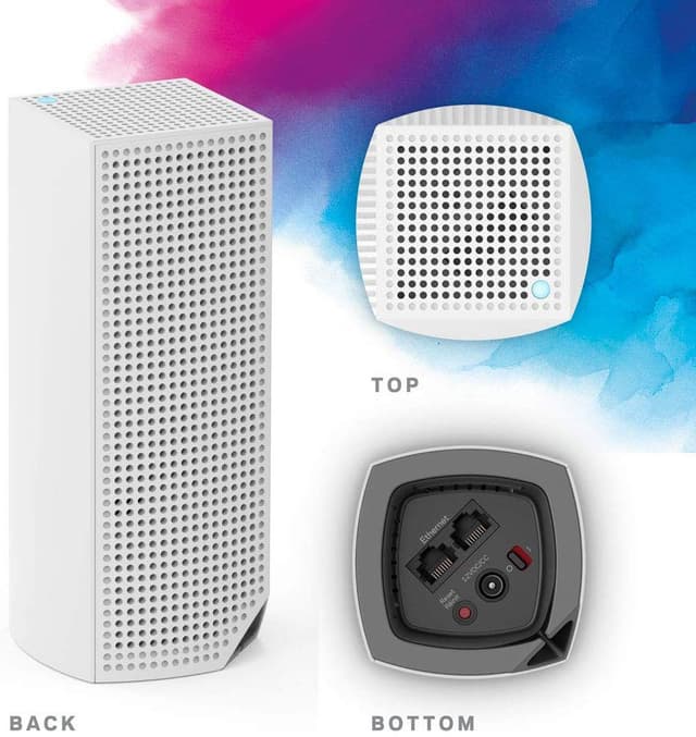 أجهزة بث لاسلكي (لينكسس فيلوب) عدد 2 - أبيض  Linksys - Velop Tri-Band Home Mesh WiFi System