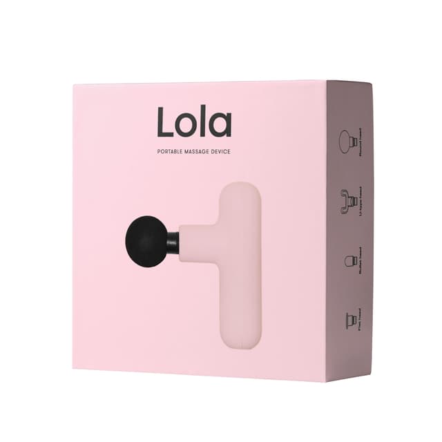 جهاز مساج محمول بسرعة 3000 دورة لون وردي Portable Massage Gun - Lola