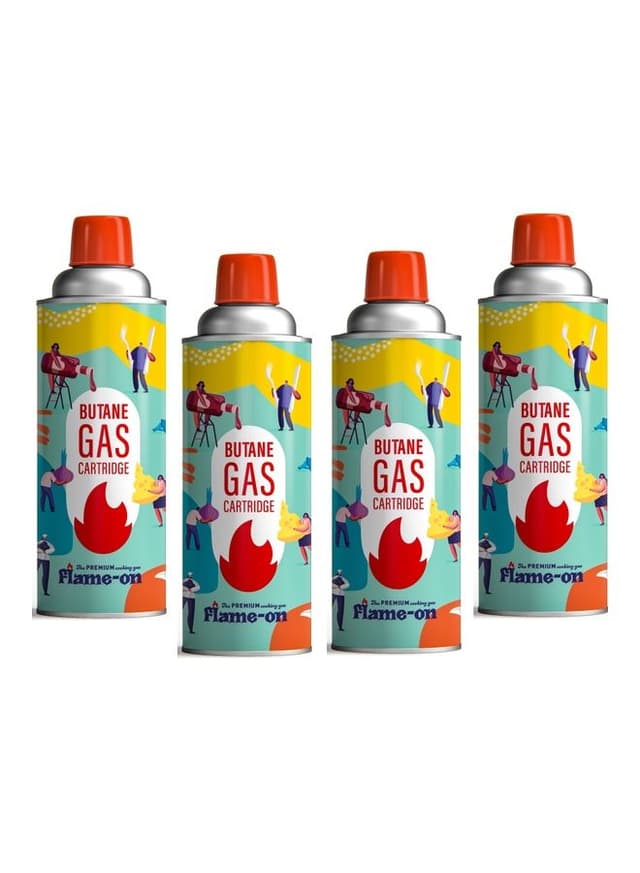 اسطوانة غاز البوتان للموقد المحمول بعدد 4 قطع Premium Butane Gas Set 4Pieces