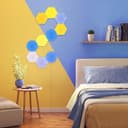 إضائة نانوليف ألواح سداسية ملونة حزمة 9 ألواح SHAPES Hexagons Starter Kit Smart WiFi LED Panel System - Nanoleaf