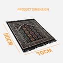 NOOR-1 NOOR 1 DODHIA POLYSTER PRAY MAT 70x110