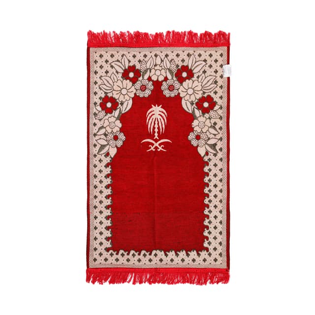 سجادة صلاة أحمر DODHIA POLYSTER PRAY MAT -  NOOR-1