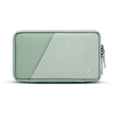 Native Union STOW TRAVEL V2 Organizer - Water Resistant Travel Pouch w/ Quick Access Front Pocket, Crafted with Durable Canvas – Stores Cables, Chargers, AirPods & More - Sage