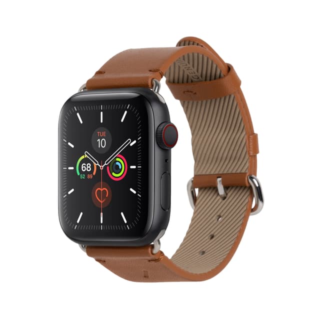 سوار ساعة آبل جلد قياس 42/44 ملم لون بني Classic Strap for Apple Watch 42/44mm Italian Leather - Native Union