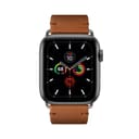 سوار ساعة آبل جلد قياس 42/44 ملم لون بني Classic Strap for Apple Watch 42/44mm Italian Leather - Native Union