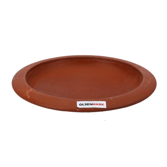 صحن فخار للطبخ Traditional Cookware Clay Tawa 23cm من Olsenmark