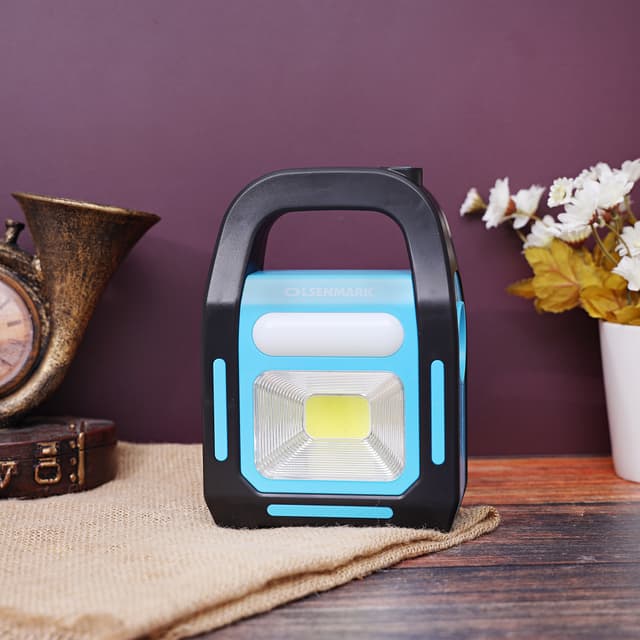 Olsenmark Rechargeable Led Emergency Light - Three Different Light Source - Power Bank Function