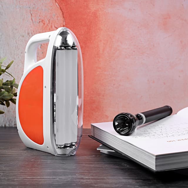 Olsenmark Emergency Lantern & Flashlight, 2 In 1 - 60 Pcs Smo Led With Three Tube Light - Usb Mobile