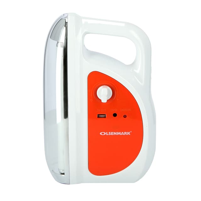 Olsenmark Emergency Lantern & Flashlight, 2 In 1 - 60 Pcs Smo Led With Three Tube Light - Usb Mobile