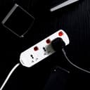 Olsenmark 3Way Ext socket/2M/13Amp/Childprot 1X24