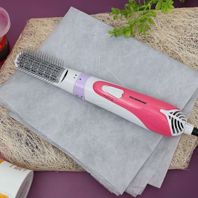 Olsenmark Hair Styler - 1 Speed & 3 Heat Setting - Safety Cut-Off - Hanging Loop - 360 Degree Swivel