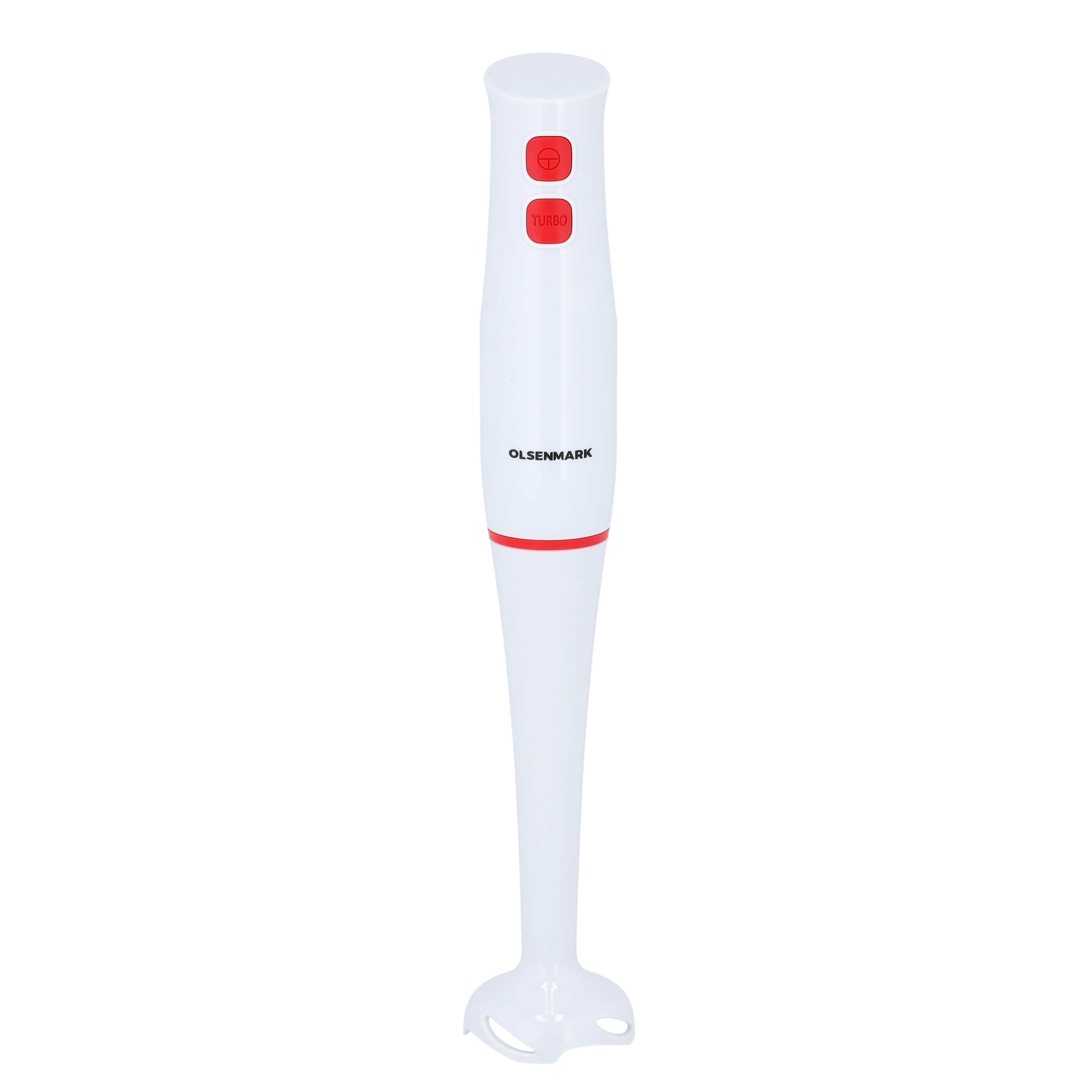 Olsenmark Hand Blender,200W,2 Speed Control, OMHB2474 - Stainless Steel 304 Blade, Low Noise, Ideal For Smoothies, Shakes, Purees & More, 2 Years Warranty, Detachable Blending Rod
