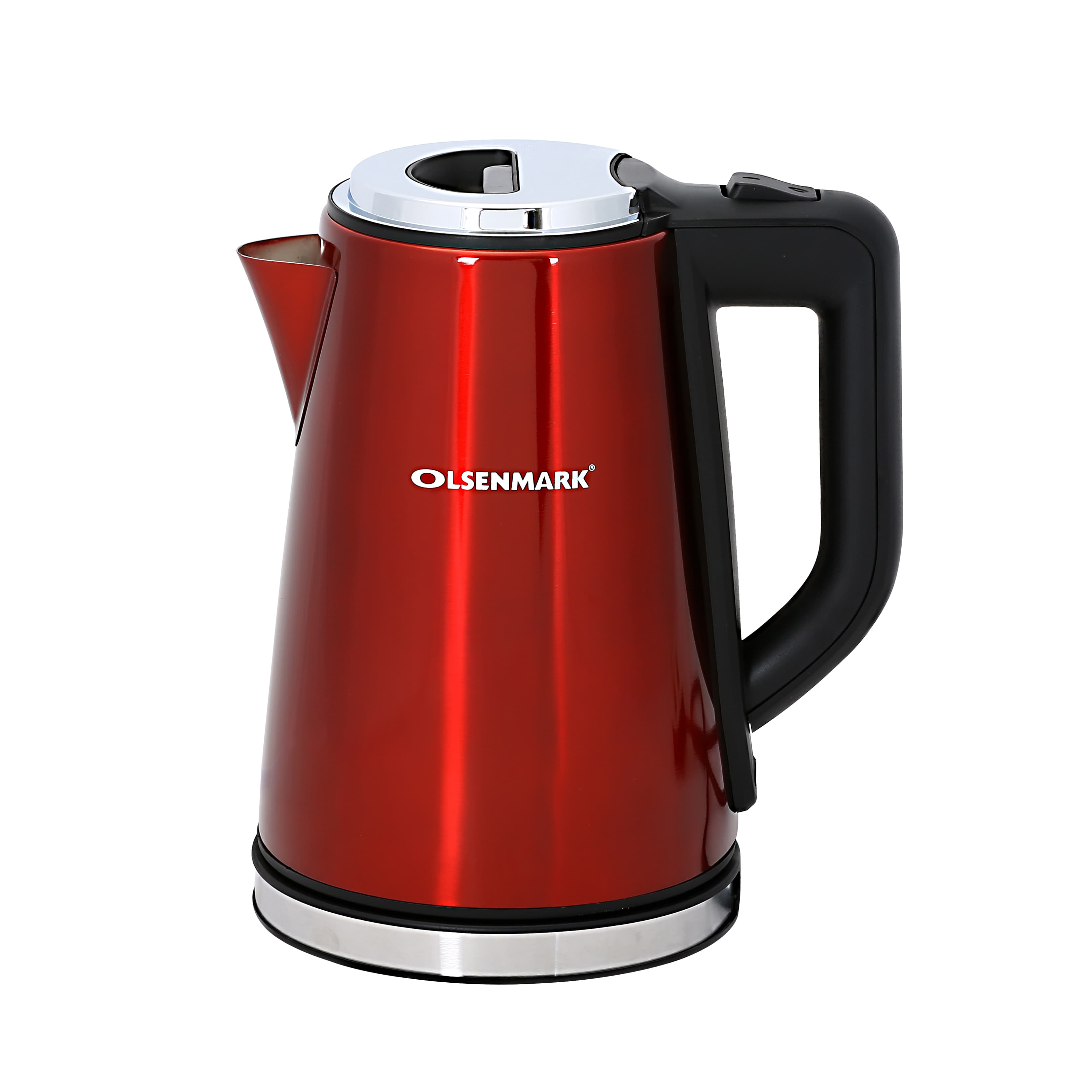 Olsenmark Cordless Electric Stainless Steel Kettle, 1.7L - Cordless Kettle - Concealed Heating Element